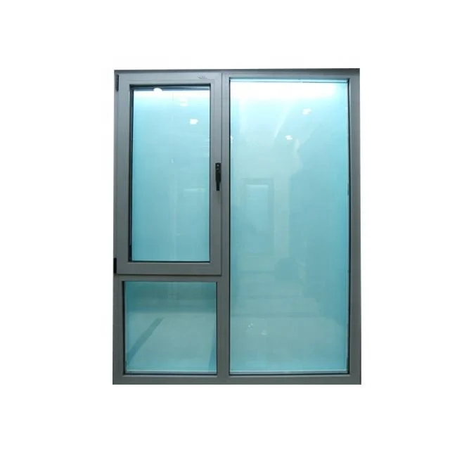 Large Glass Frame Aluminum Casement Window with Mosquito Mesh