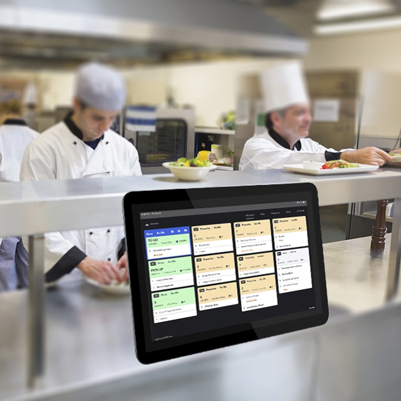 IP65 Full Waterproof 10,1 15,6 Zoll Touchscreen All-in Bildschirm für die KDS-Commercial Kitchen-Anzeige für ein Panel-PC-Restaurant