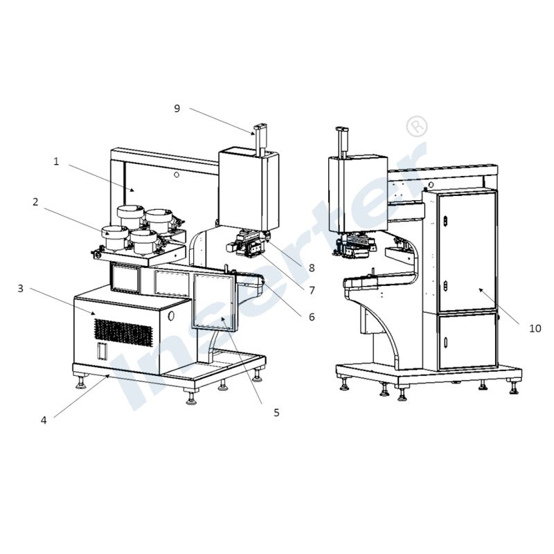 Stable Meilleur opérateur de l'Ergonomie 4 bol rivetage d'insertion de fixation de la machine hydraulique