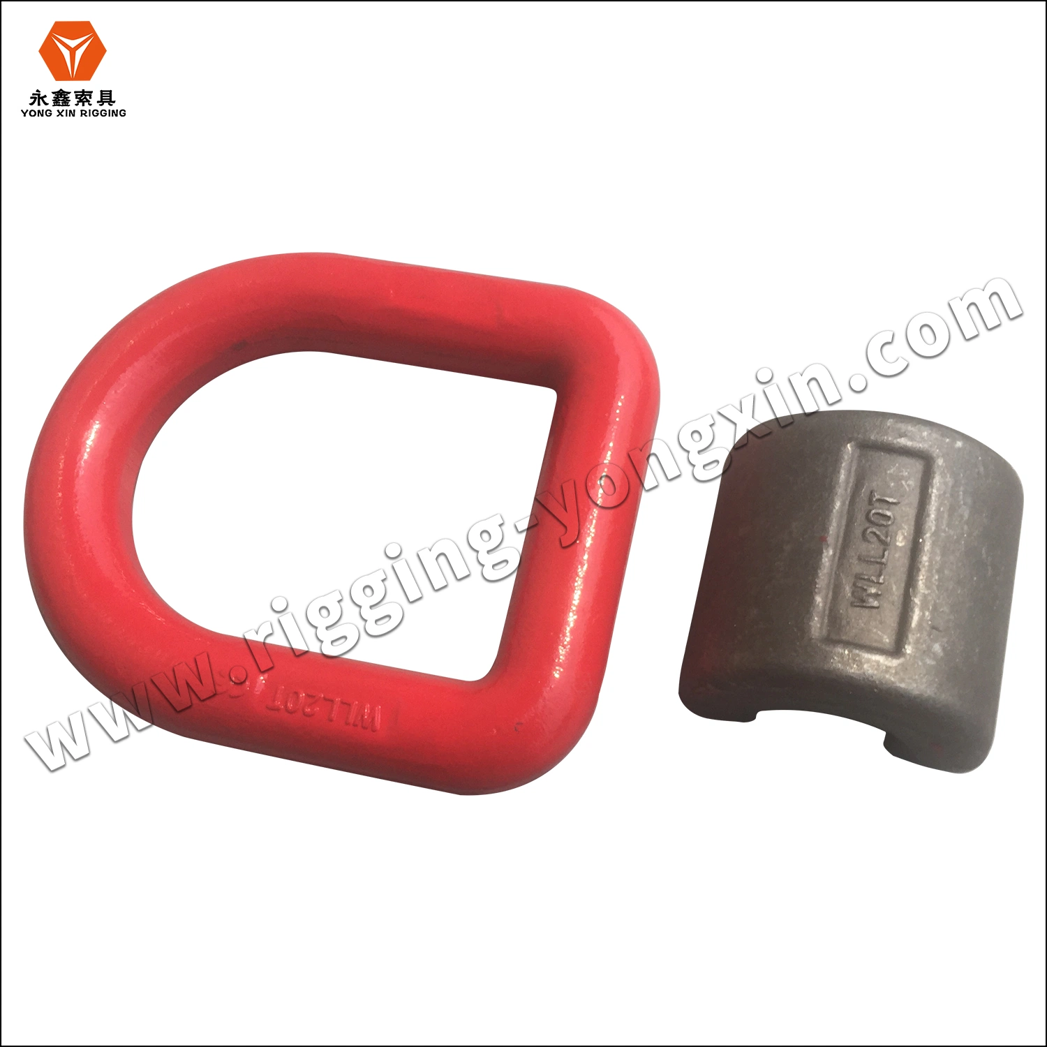 High Strength Forged Steel G80 Pivot Links Container Lifting D Ring|Red D Ring|G80 D Ring