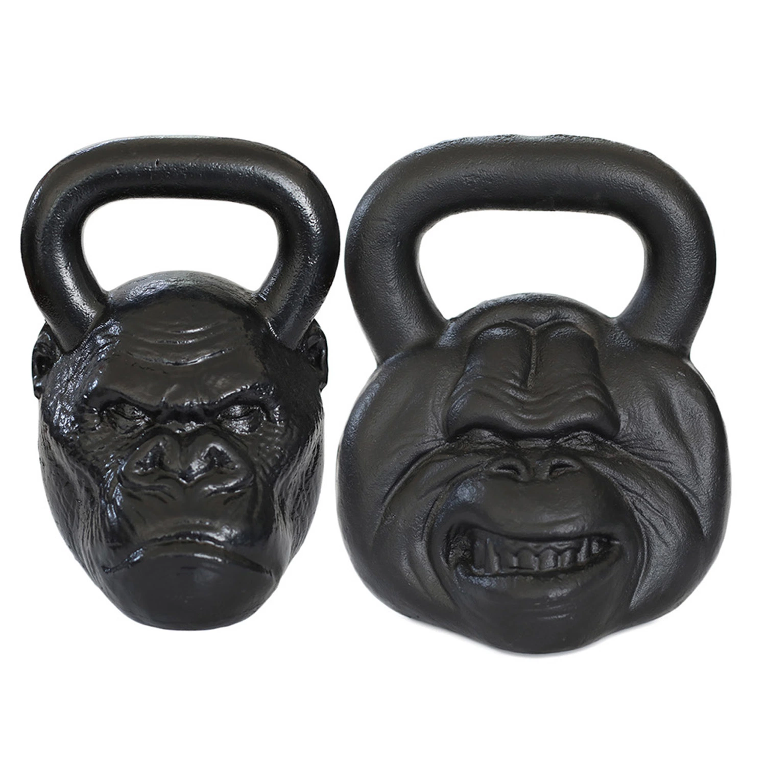 Heißer Verkauf Hochwertige Kettlebell Bodybuilding Training Kettlebell Home Gym Fitnessgeräte Black Monkey Head Kettlebells