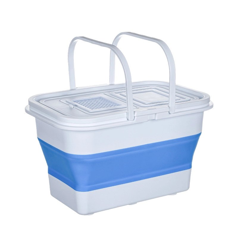 Portable Fishing Bucket Live Fishing Tackle Bag Foldable Fish Box Outdoor Camping Water Tank Basin Storage Wyz15289