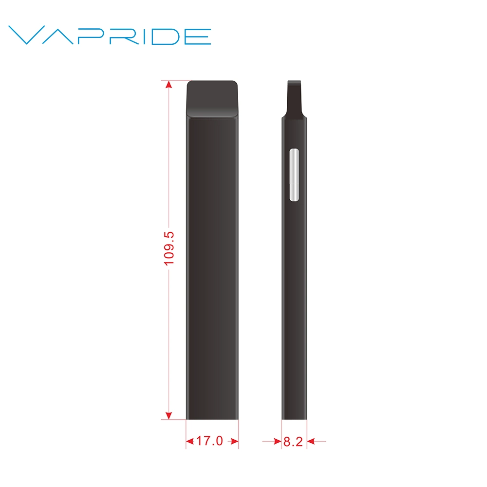 L'huile épaisse Vape stylo jetable Cigarette électronique 1ml Vape Pod cartouche avec l'emballage personnalisé