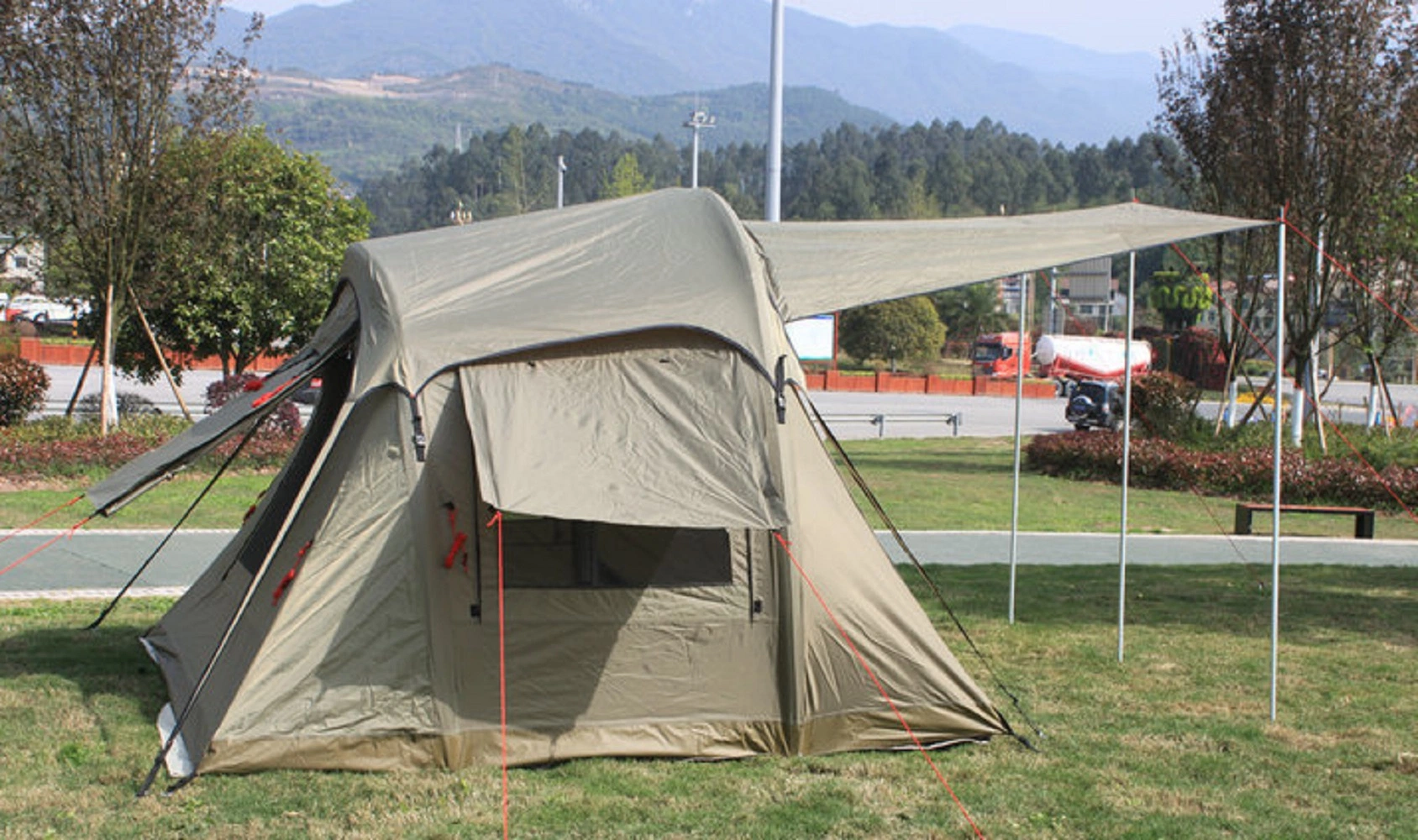 Кемпинг Tent 2 человек Семья 2 Seasons Lighter водонепроницаемый UV Стойкое снаряжение для размачивания вне помещений Bl18257