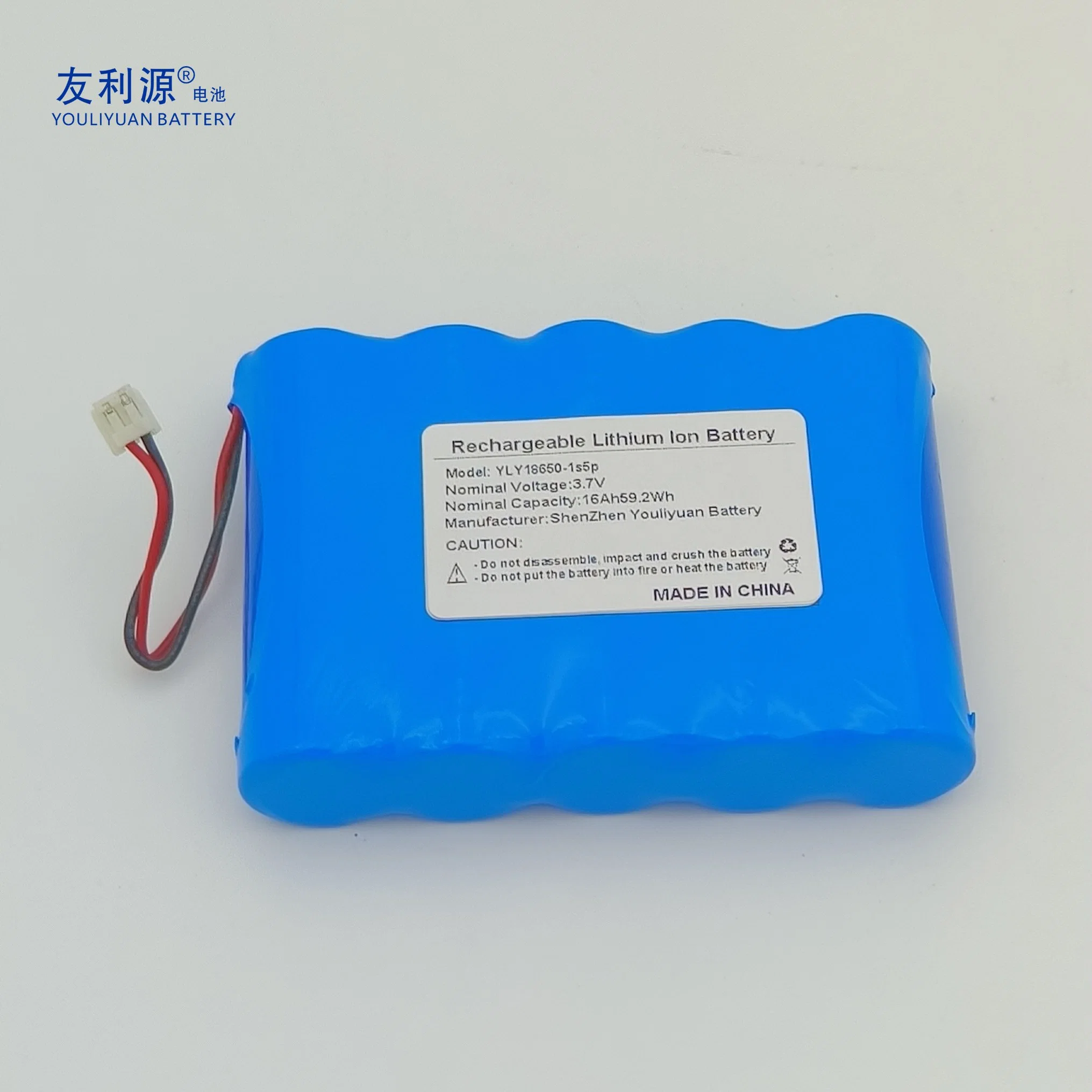 OEM Factory Large Capacity Rechargeable 18650 Battery 3.7V 16ah Lithium Ion Battery Pack for Street Lights/Alarm Systems/ Cordless Power Toos