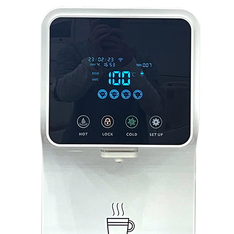 Dispensador de agua caliente y fría dispensador de purificador de agua nuevo modelo 304 refrigerador de agua comercial de acero inoxidable para oficina