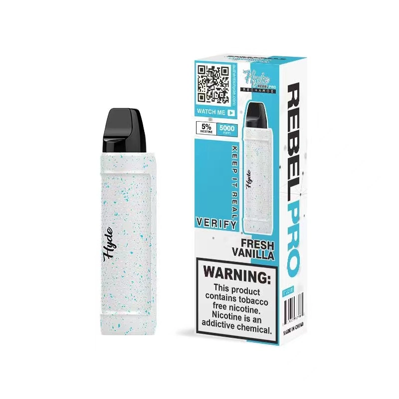 H. Yde Latest Models of Hot Electronic Cigarette Rebel PRO 5000puffs Disposable/Chargeable Vape Atomizer Vape Device Mvar Rechargeable