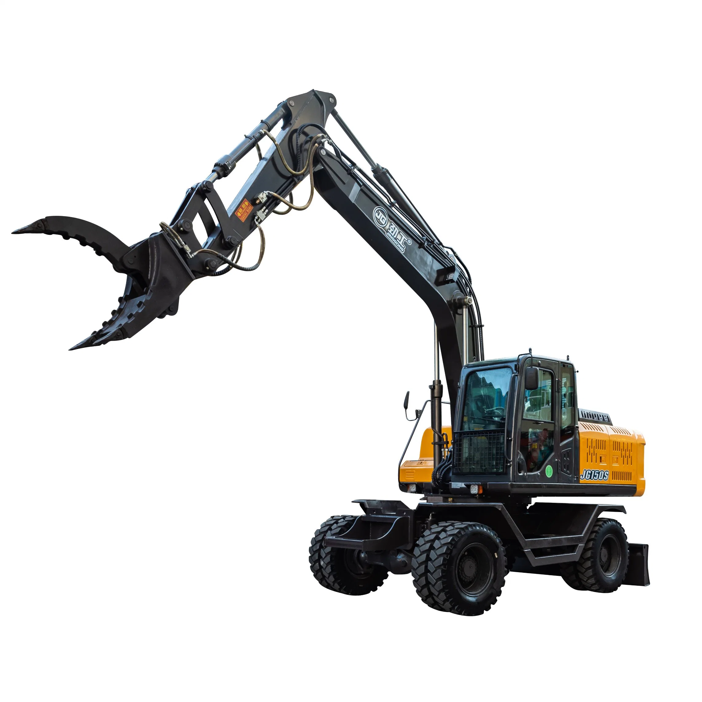 Jg Direct Sales Rocks Grabbing Machine Jg150sz Claw Excavators Stones Lifting Tongs Equipment