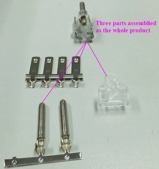 Las piezas del motor Electric &amp; terminales, terminales de tipo pin (HS-PT-001).