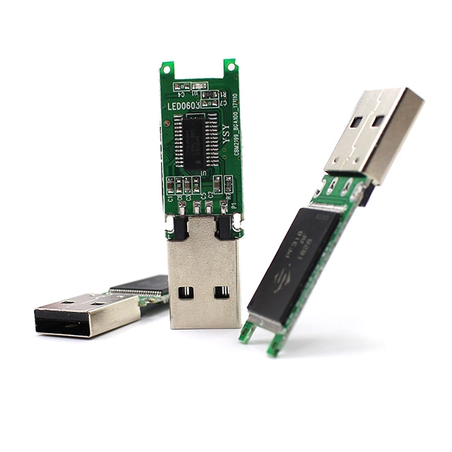 جهاز تخزين USB محمول بلوحة PCBA مع أحدث ما في عالم الموضة مزود بذاكرة ترويجية 2.0 شريحة عارية