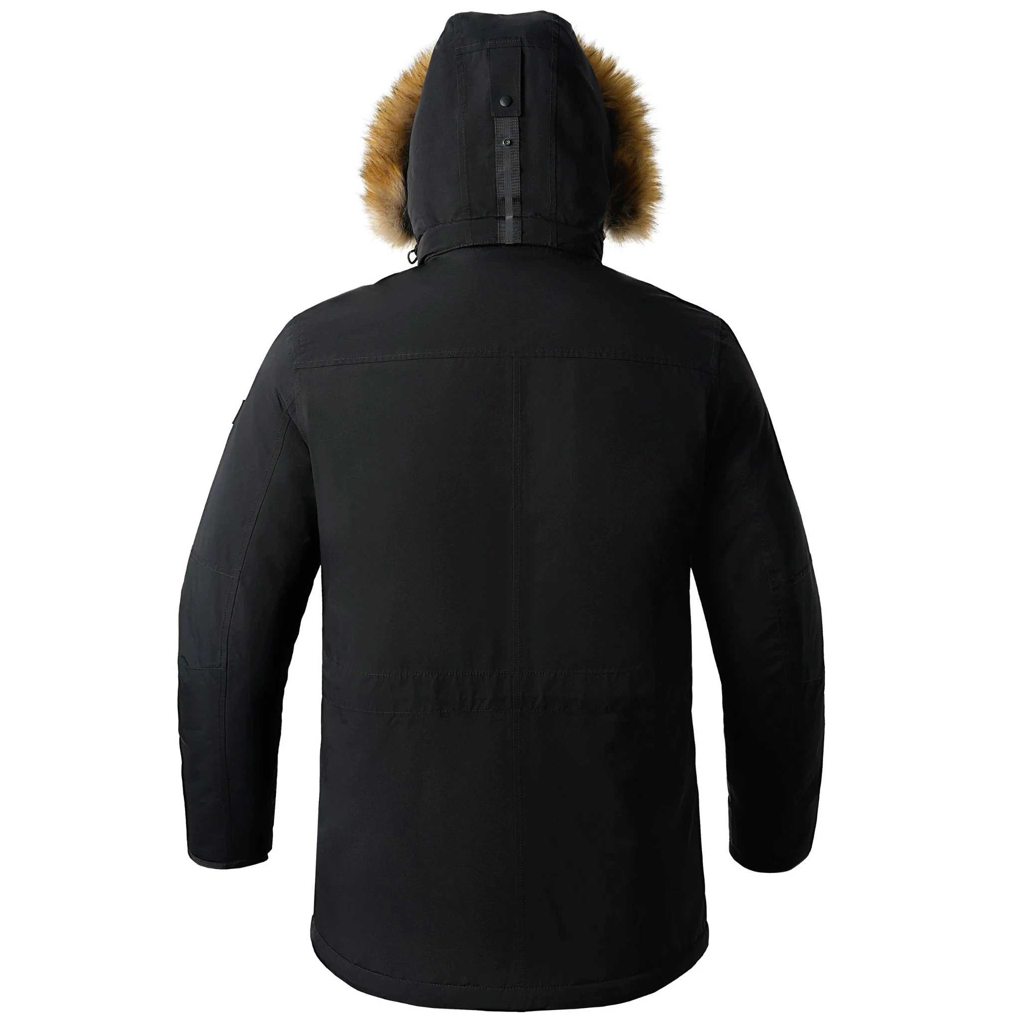 Down Parka Jacket Men's Coats Outdoor Pocket Long High quality/High cost performance Winter Clothes Clothing Black Casual