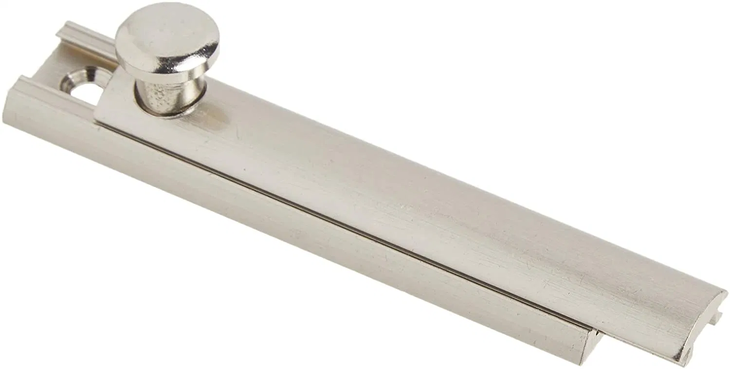 Door Hardware Flush Bolt Solid Brass Black Satin Nickel