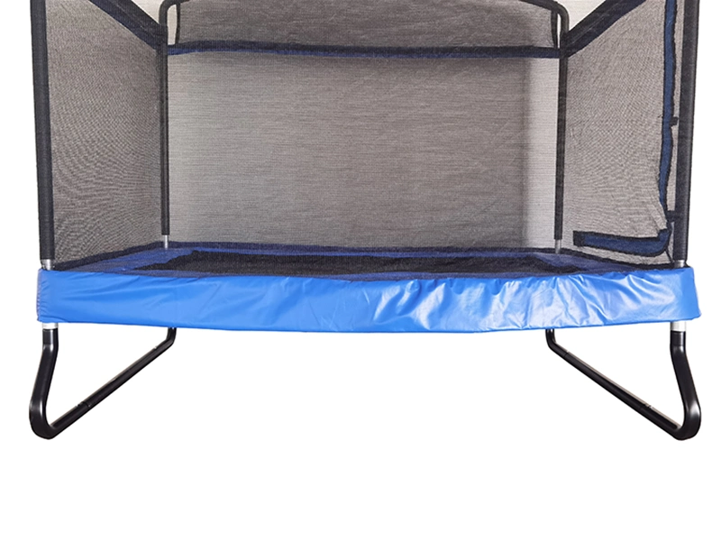 Funjump 4X6FT Kleinkind Rechteckiges Trampolin mit Sicherheitsnetz Gehäuse