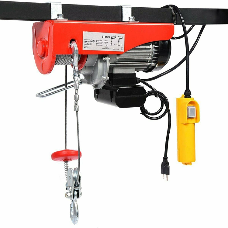 CE Tested Workshop 110V 800kg 1200kg Electric Mini Hoist