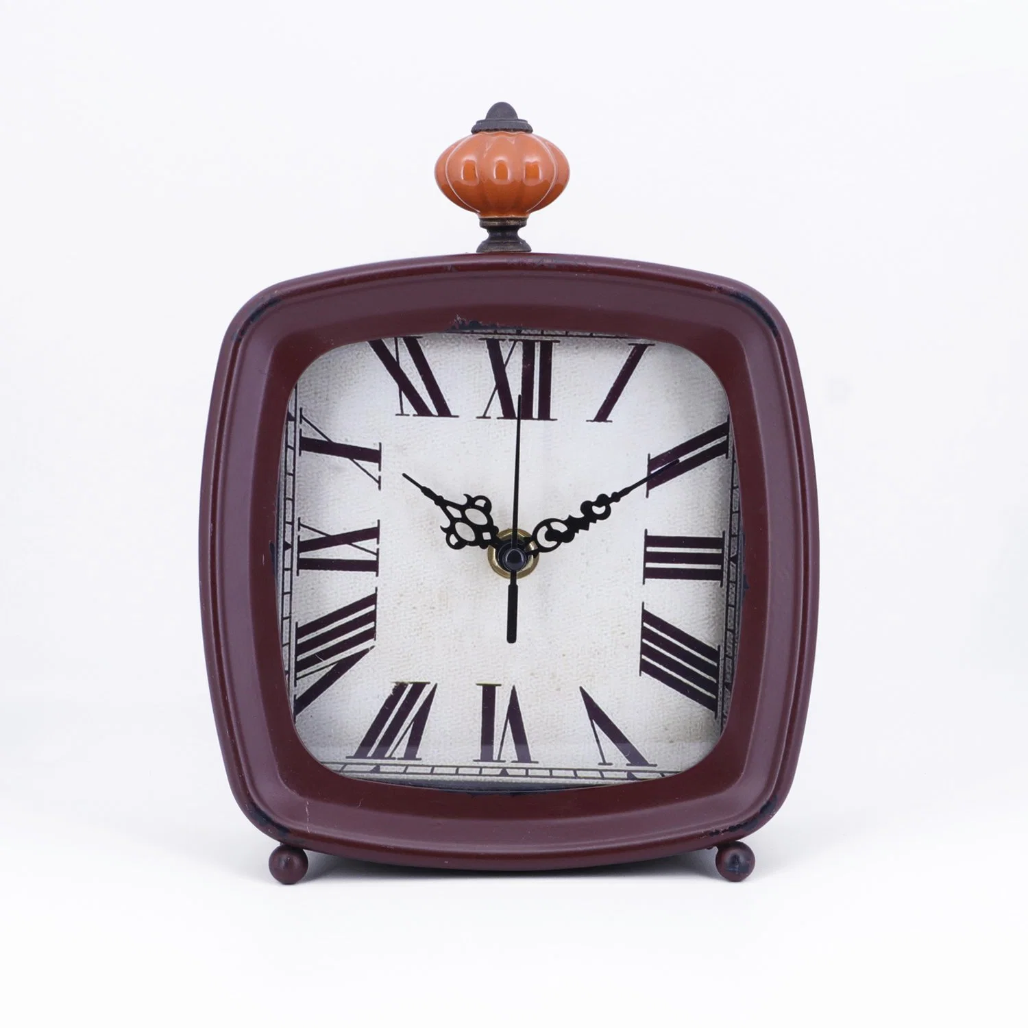 Antiguo reloj de mesa clásicos Números arábigos decorativos de estilo retro reloj de escritorio