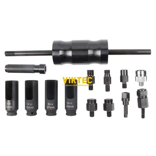 Ferramenta automática para 14PC Extractor de injector com um martelo deslizante (VT01364)