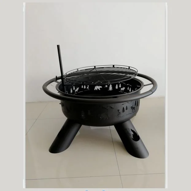 Outdoor Fire Ring Camping Fire Pit Durable Steel Fire Pit Ring