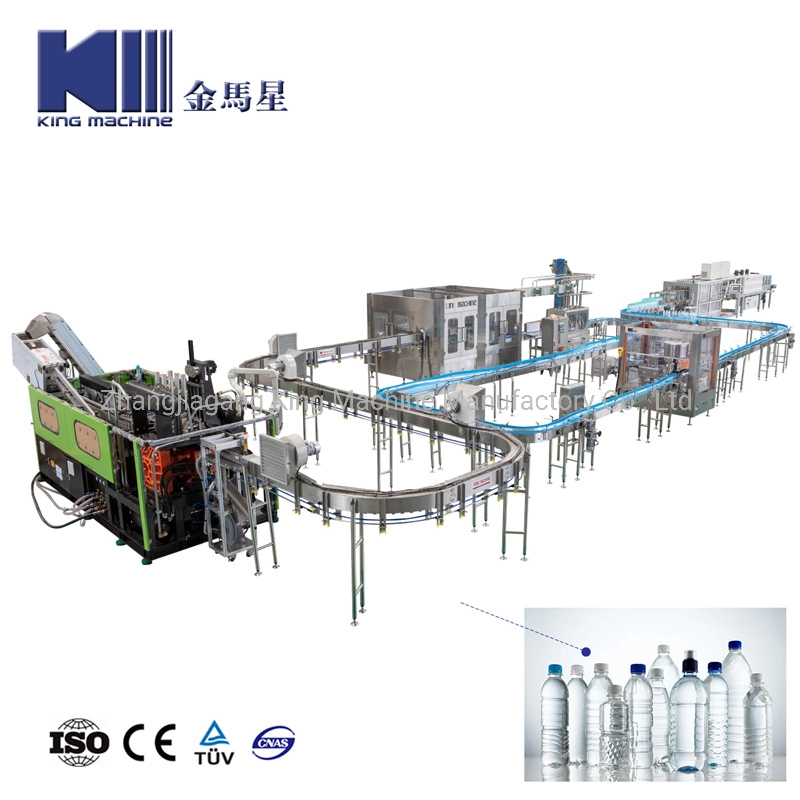 Full Automatic Beverage Liquid Pure Mineral Drinking Soda Water Bottle Blowing Washing Filling Bottling Bottled Capping Sealing Labeling Making Packing Machine