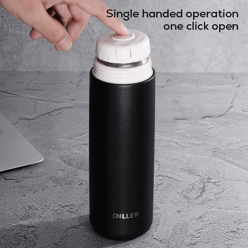 Business Insulated Vacuum Stainless Steel Water Bottle with Titanium Tea Infuser