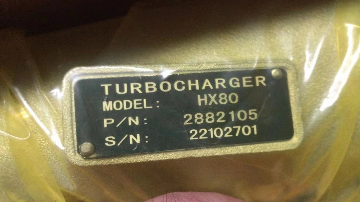 قطع غيار التعدين Ccec Kta38 K38 محرك الديزل Turbos Holset الشاحن التوربيني HX80 Turbo 2882105