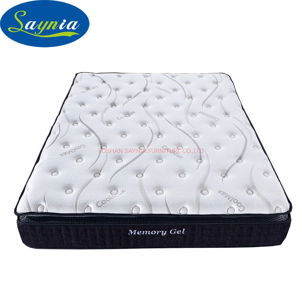 Wholesale/Supplier Price Pad Polyester Queen Size Latex Foam Coil Bonnel Pring Mattress for Hotel Bedroom