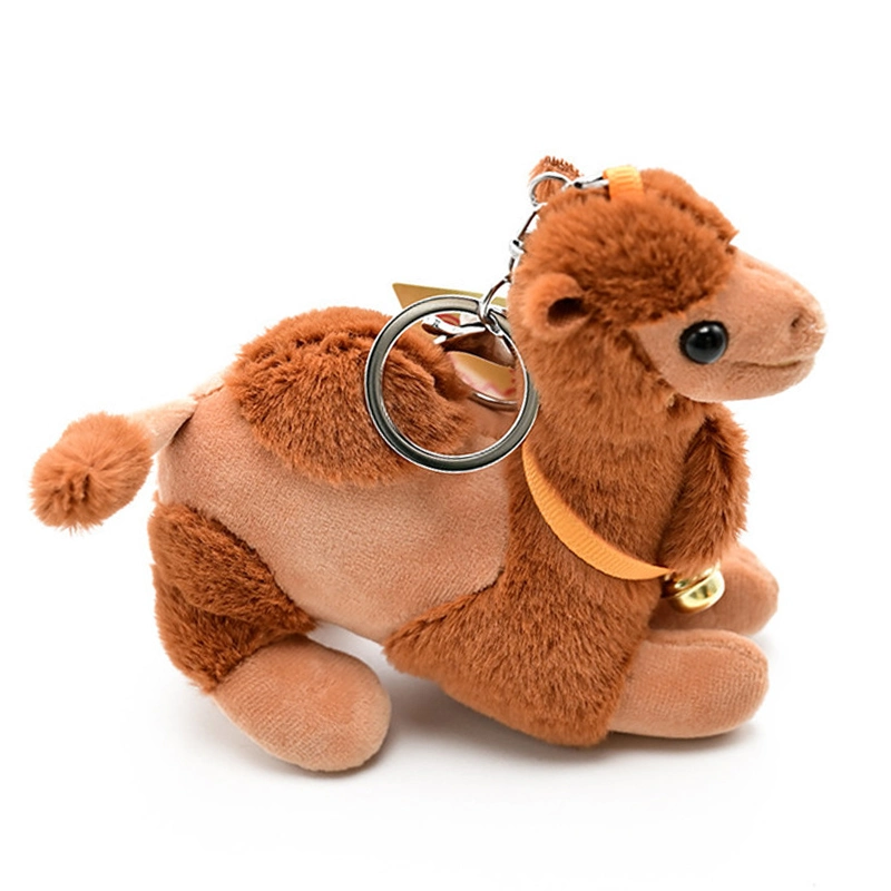 OEM ODM 12cm Soft Stuffed Camel Toy Cute Custom Animal Plush Keychains