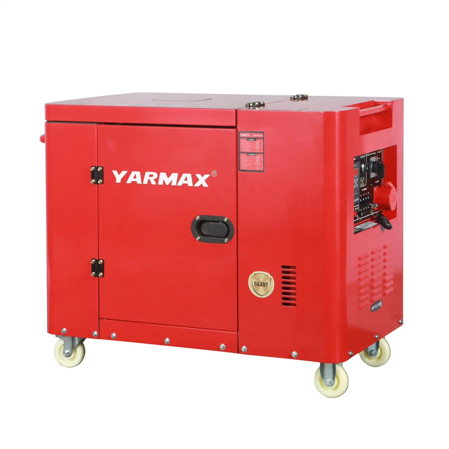 Yarmax Ultra Silent Diesel Generator Tc Series Red Soundproof Genset