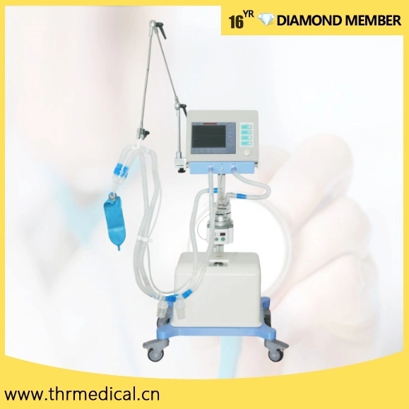 Medical Professional Ventilator Trolley Portable Hospital ICU Ventilators (THR-AV-2000B2)
