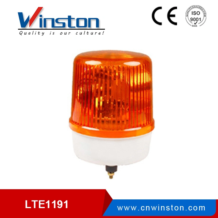 Lte1191 DC 12V 24V AC 110V 220V Red Rotary Warning Light