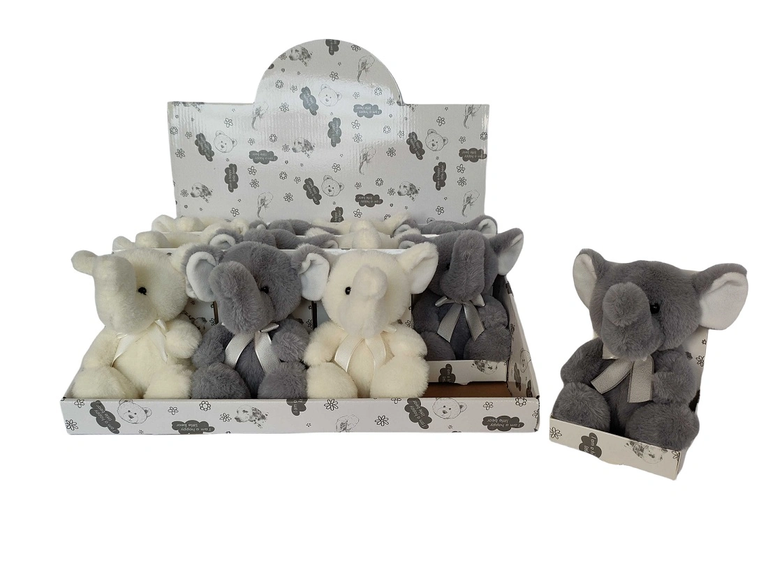 Custom Kids Baby Cartoon Promotional Gift Soft Stuffed Plush Elephant Toys Factory