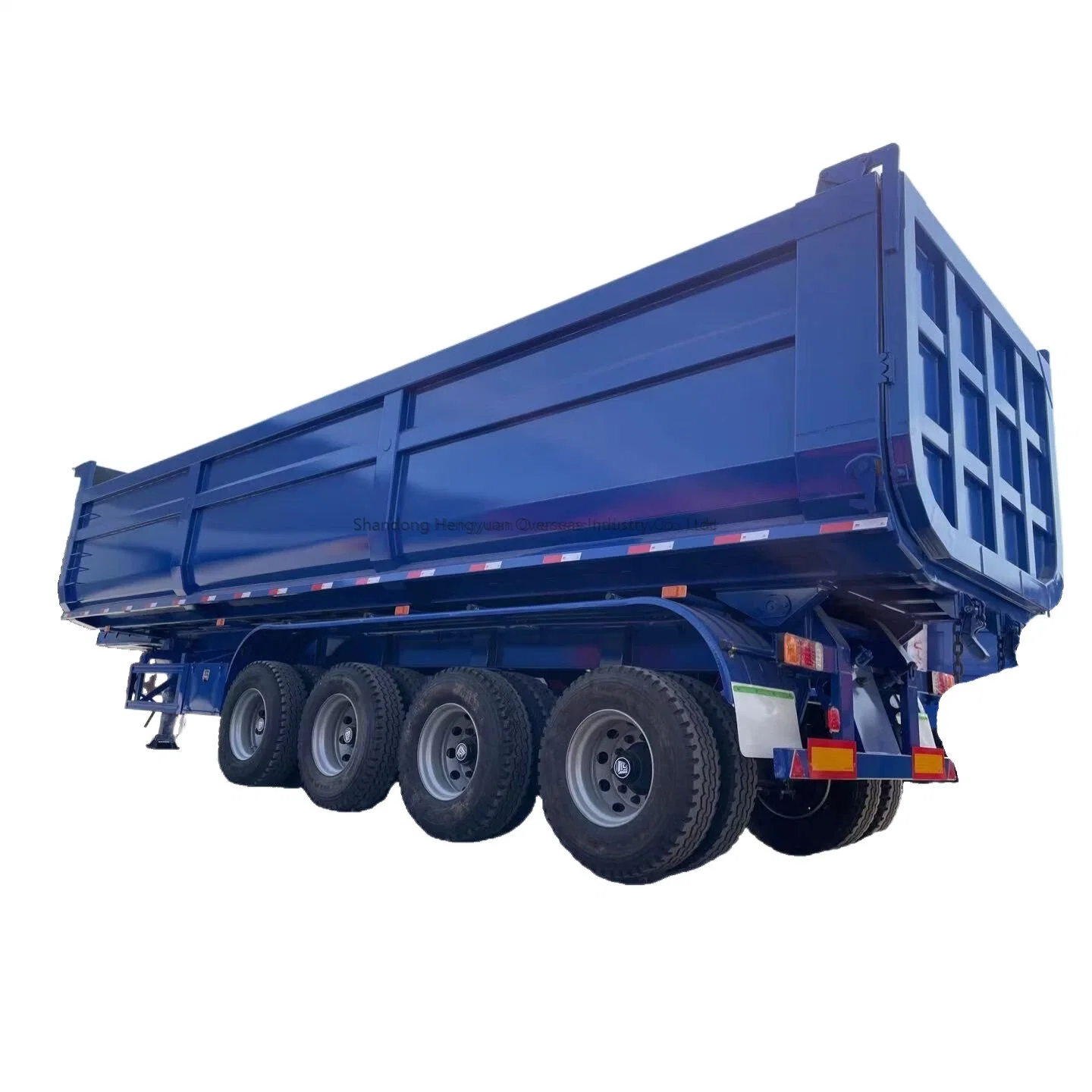 China Factory 3 Axle Strong Load Heavy Duty 150 Tons 45 Cubic Tipper Semi Trailer Rear Dump Semi Trailer