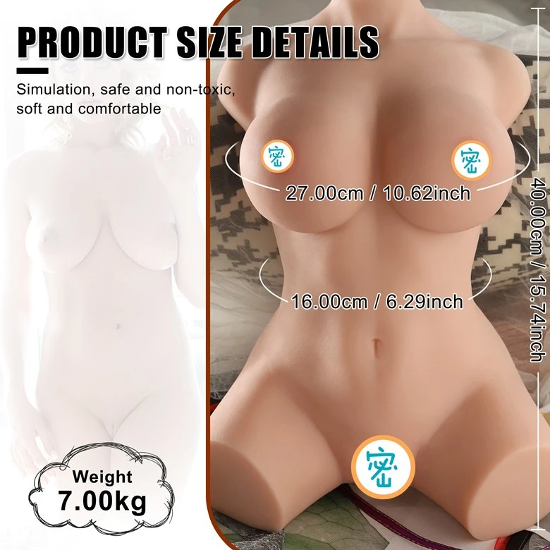 Melinda 7kg TPR High-Quality Rich Sex Dolls Real Skin Firming Vagina Feeling Men&prime; S Sex Big Butt Sex Toys