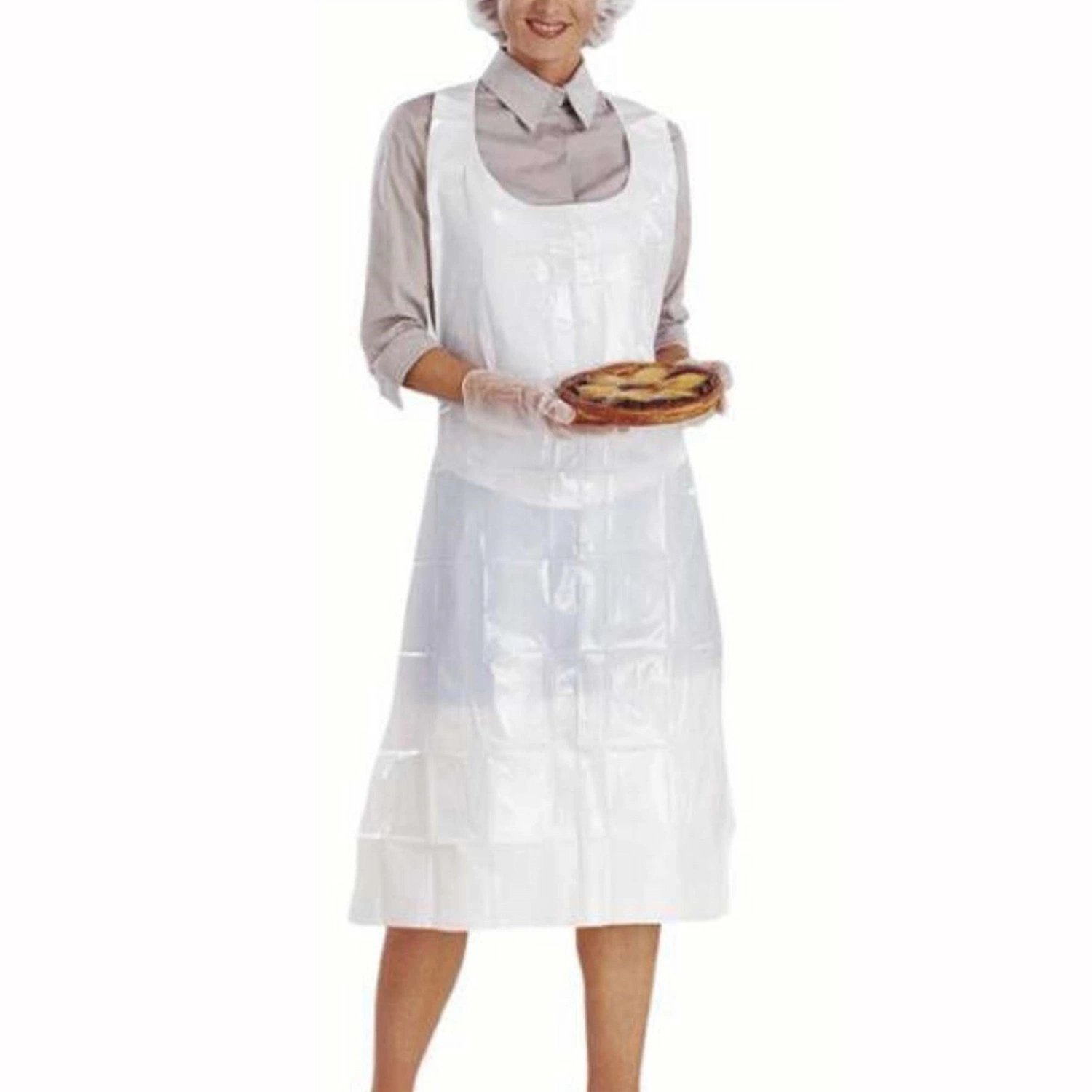 Compostable PLA Pbat Corn Starch Tablier Self Protection Bioplastic Apron Protective Plastic Disposable Aprons