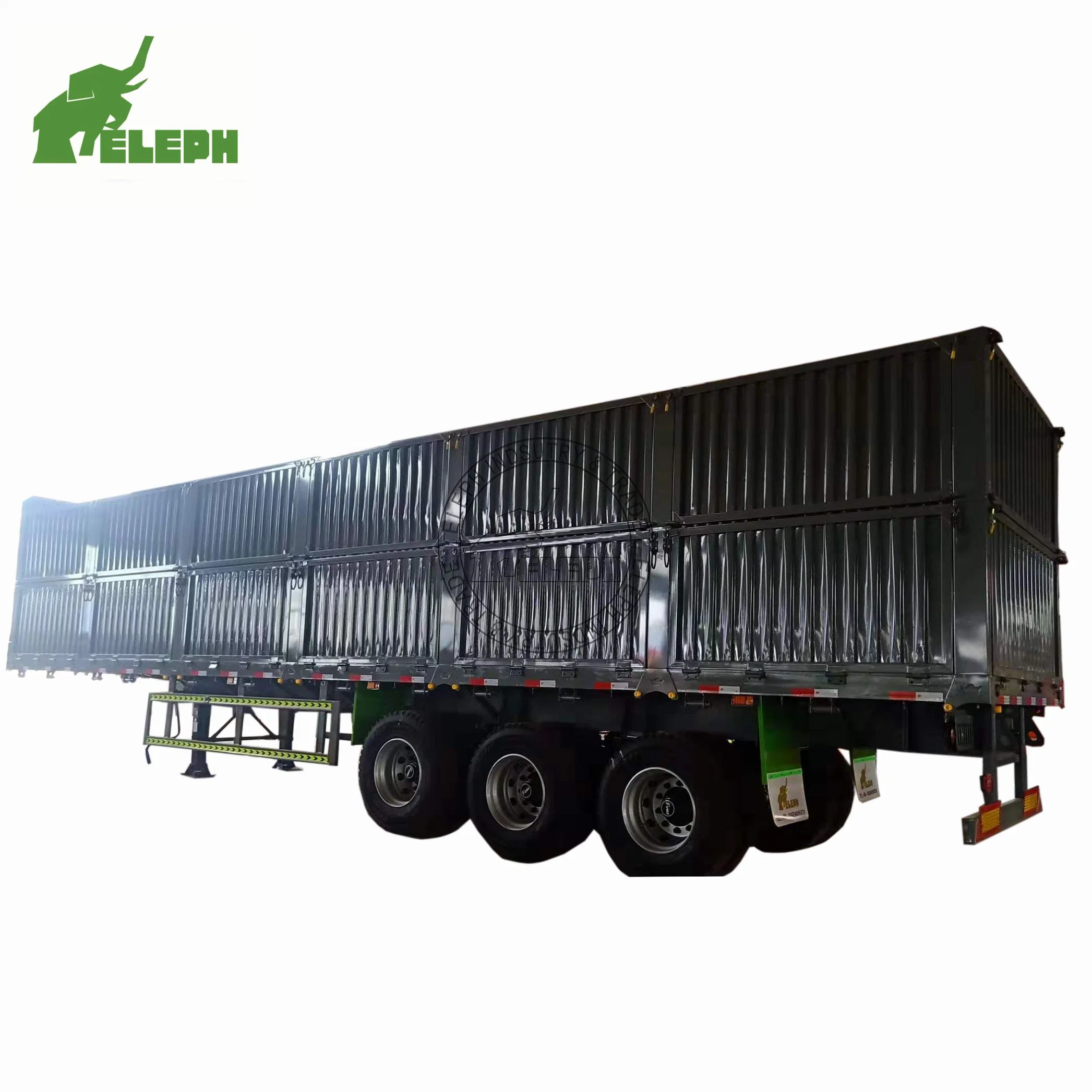 Factory Directly Supply 40FT Tri-Axle Box Cargo Truck Semi Box Trailer