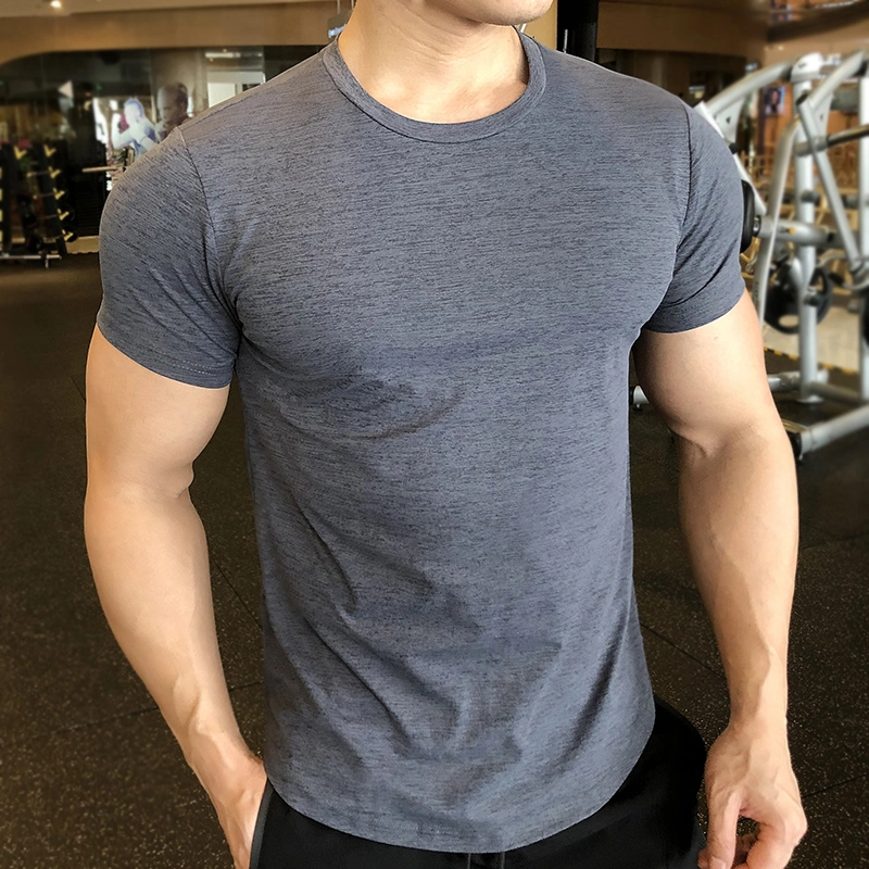 100% Polyester Plain T Shirt Men Activewear Quick Dry Sports Running Shirt Custom Logo T Shirt