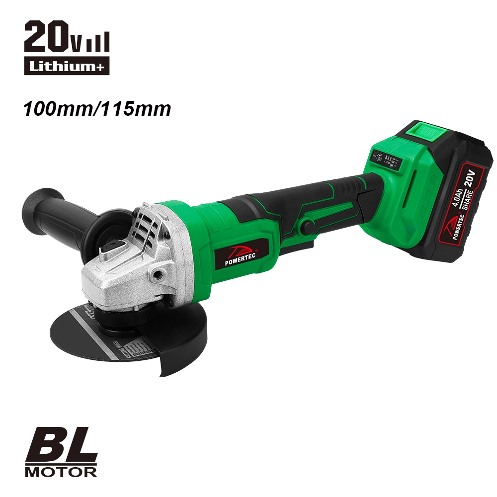 Powertec Brushless Cordless 115mm 125mm Portable Angle Grinder