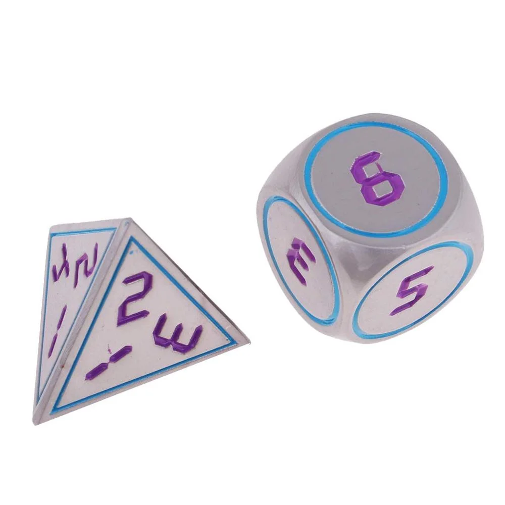 New Design Custom Rpg & Dnd Metal Dice Set for Game