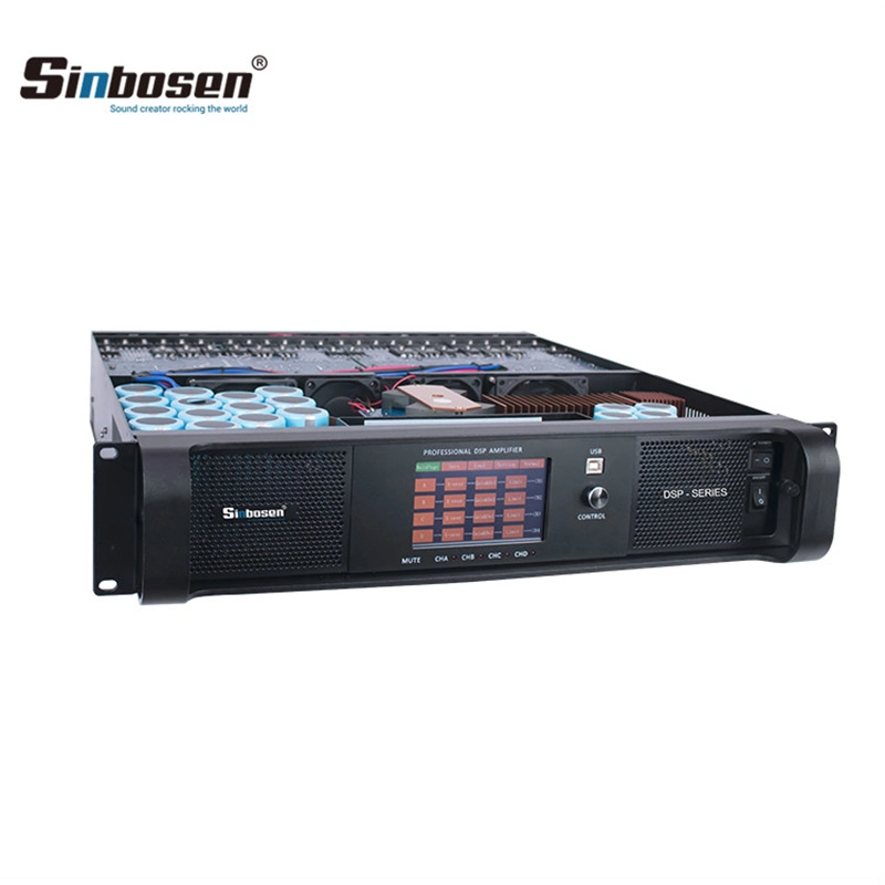 Amplificador de Karaoke Profesional DSP20000q Amplificador DSP Estéreo de Sonido de 4 Canales