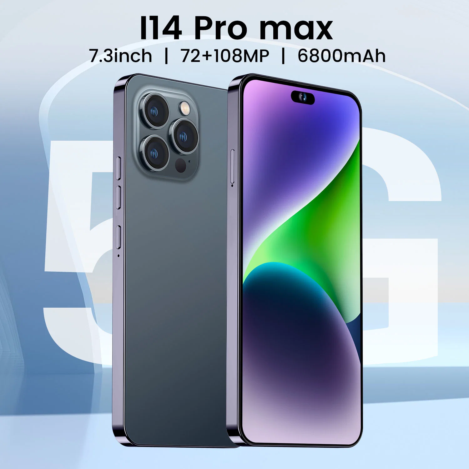 Los teléfonos Viqee Venta caliente Nuevo teléfono móvil inteligente I14Pro Max de 3GB+32GB celular Android, OEM/ODM gran cantidad en stock