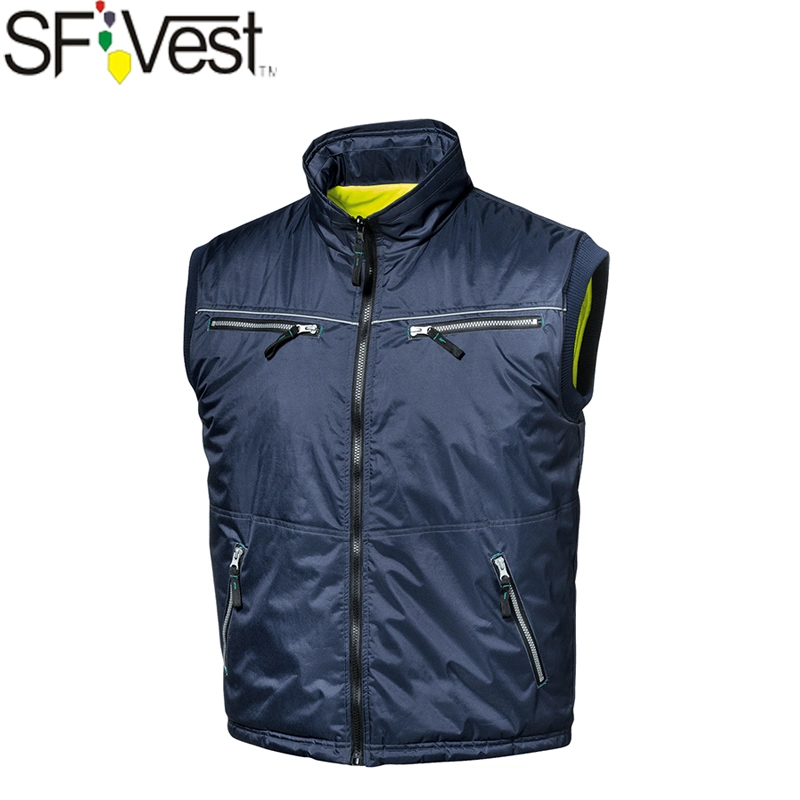 En ISO 20471 Multi Pocket Work Vest Mens Winter Workwear