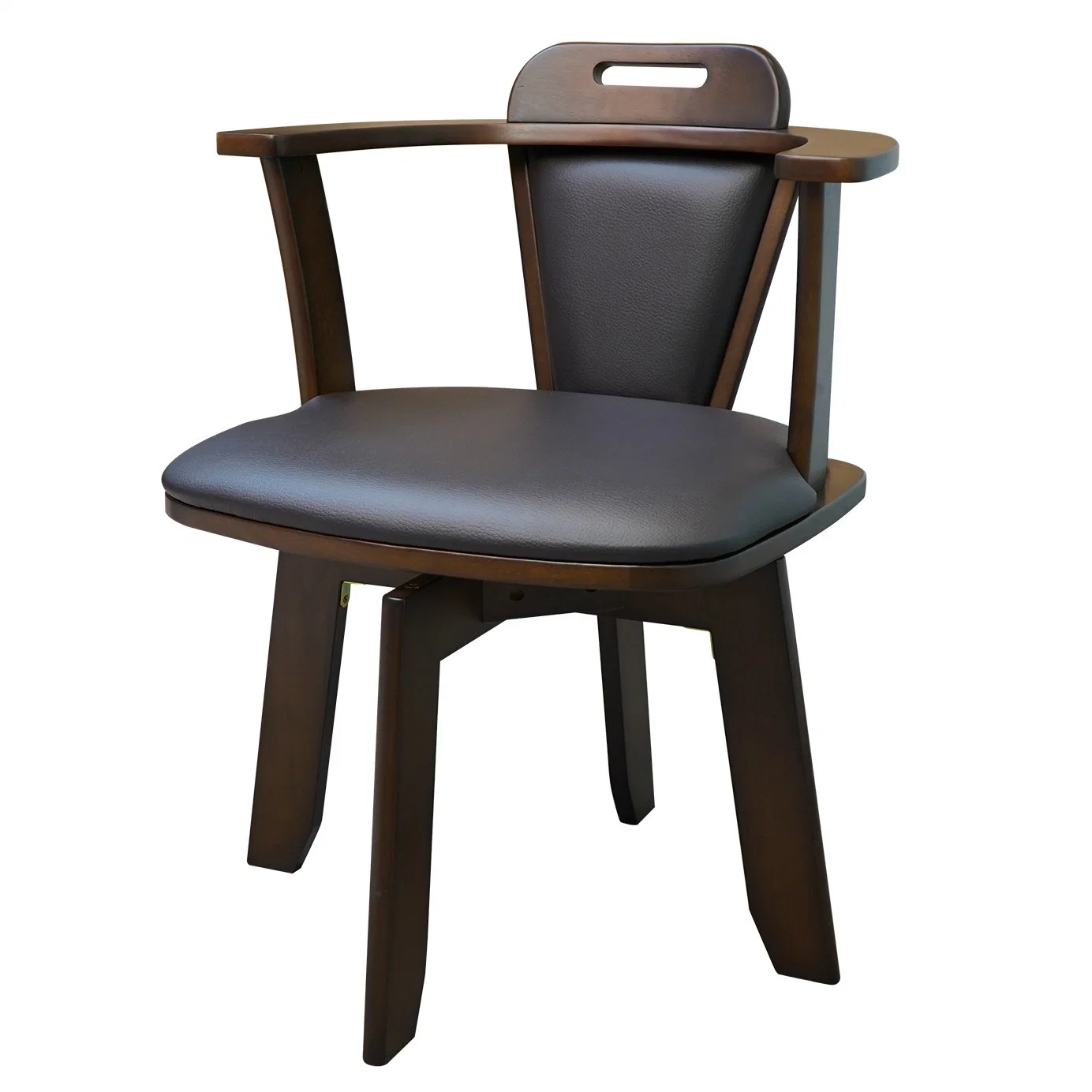 Chaise pivotante en bois massif Chaise de salle à manger Chaise de bureau Chaise de bureau