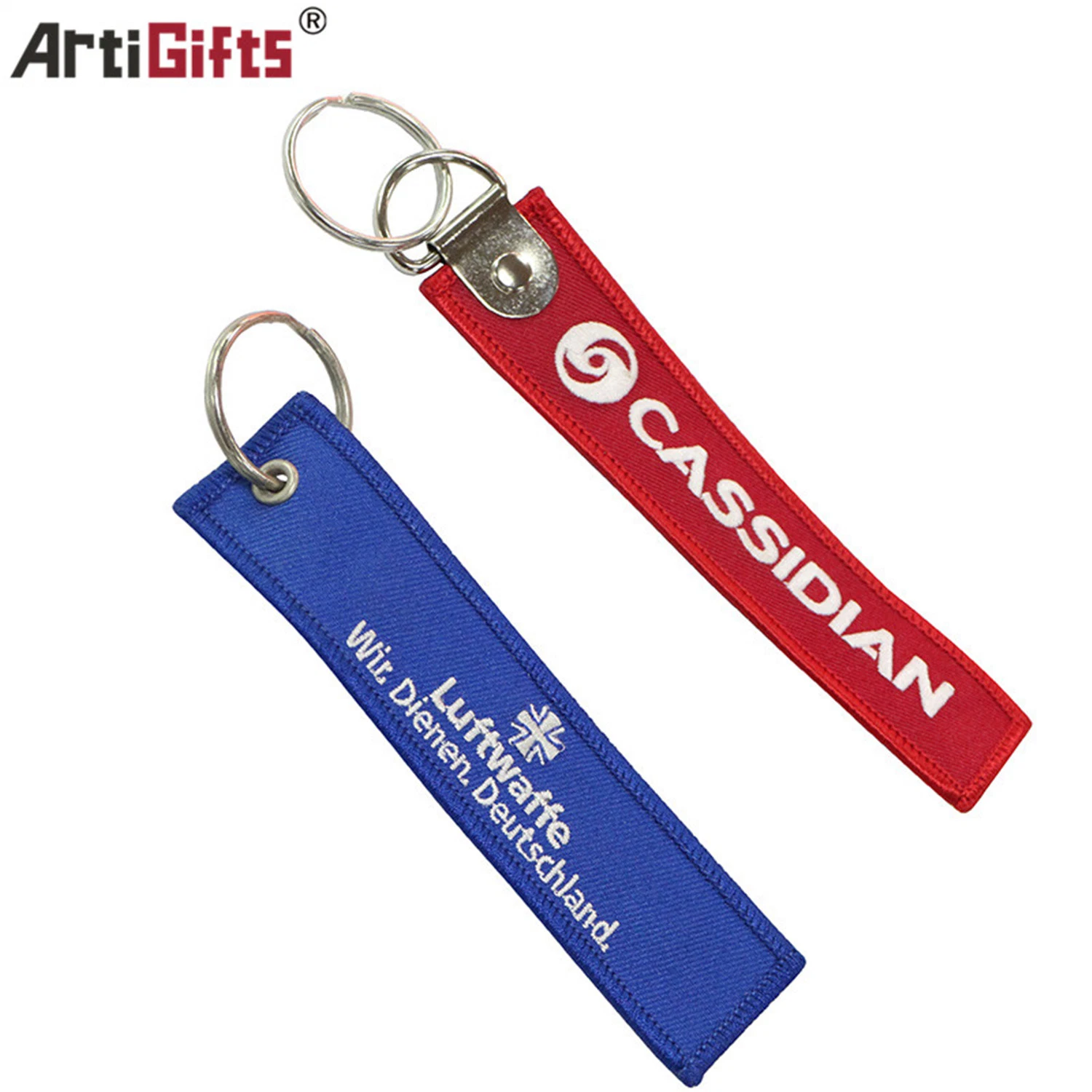 Fashion Customer Design Key Chain Embroidery