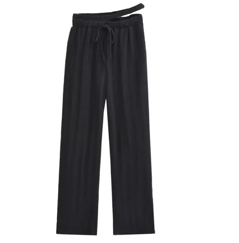 Cintura alta 2023 Damas Moda Split pantalones Casual de alta calidad Pantalones de señoras Split Casual