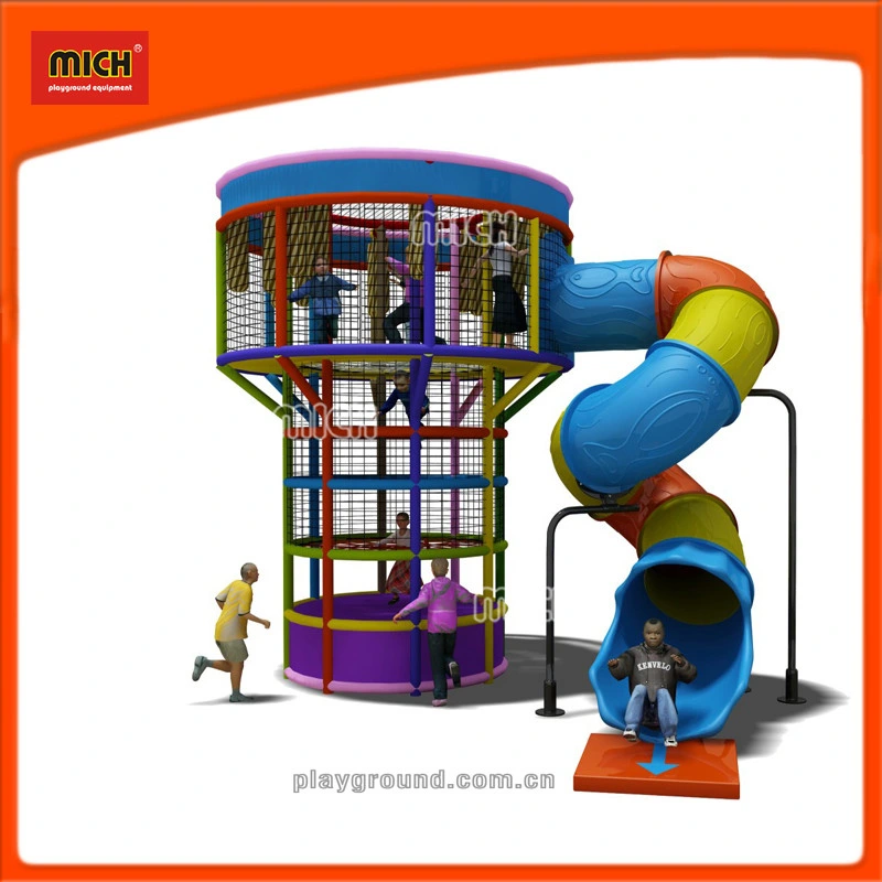 Mich Tube en plastique de la tour d'escalade Faites glisser les enfants de terrain de jeux intérieur des jouets