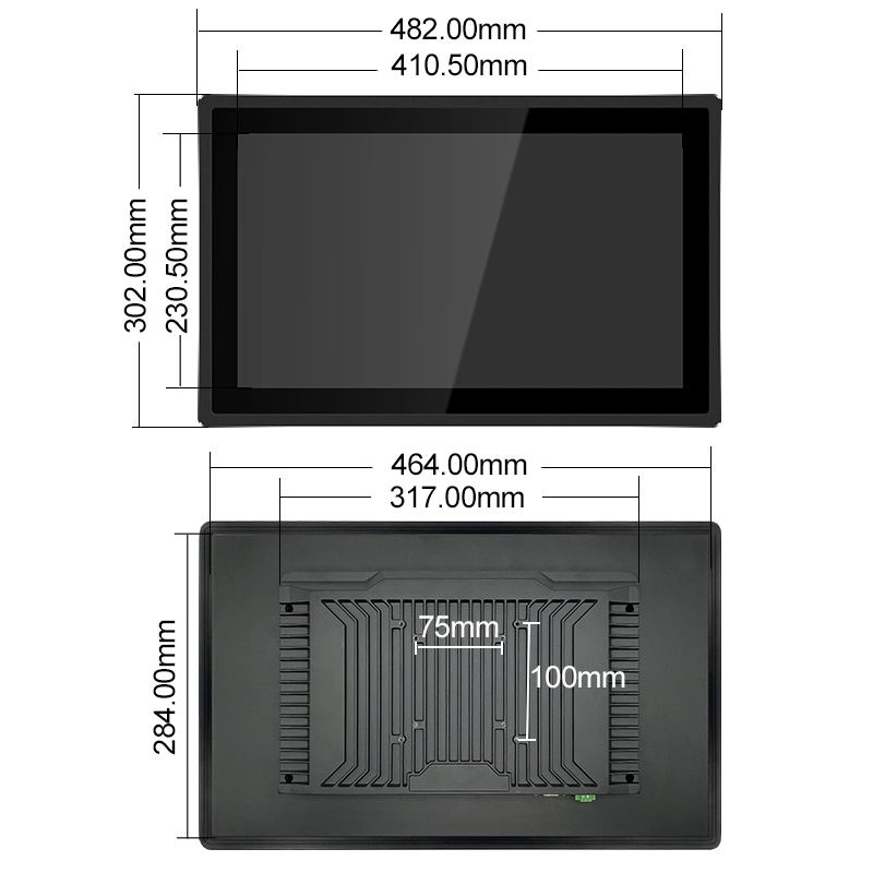 18.5 Inch X86 All-in-One PC IPS1920*1080 Touch Screen Waterproof Industrial Panel PC