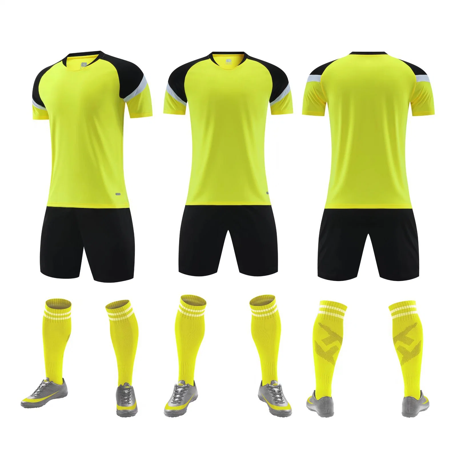 Nueva camiseta de fútbol deportiva transpirable y absorbente de sudor Traje de entrenamiento Camiseta de fútbol para niños adultos