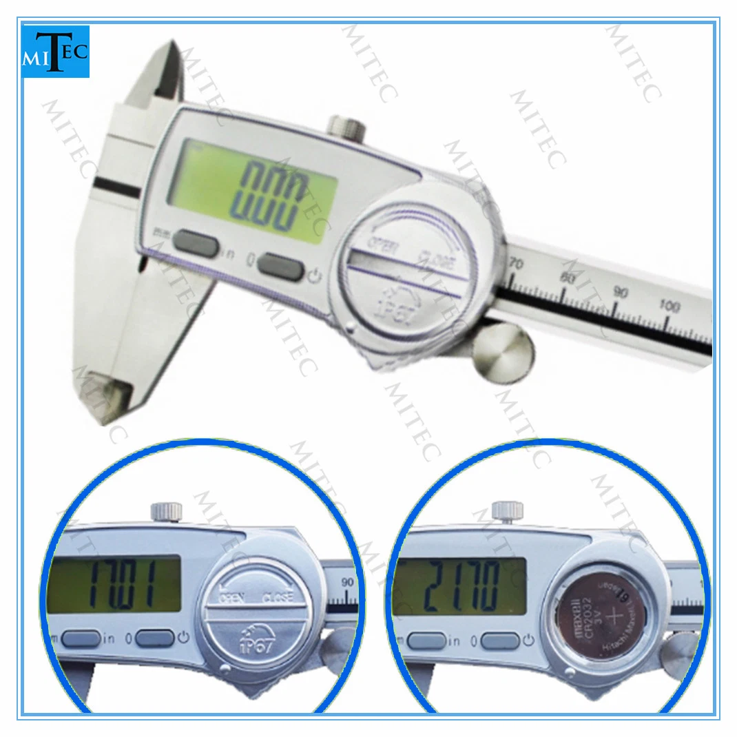 Industrial Grade IP67 Coolant Proof Digital Vernier Caliper 200mm