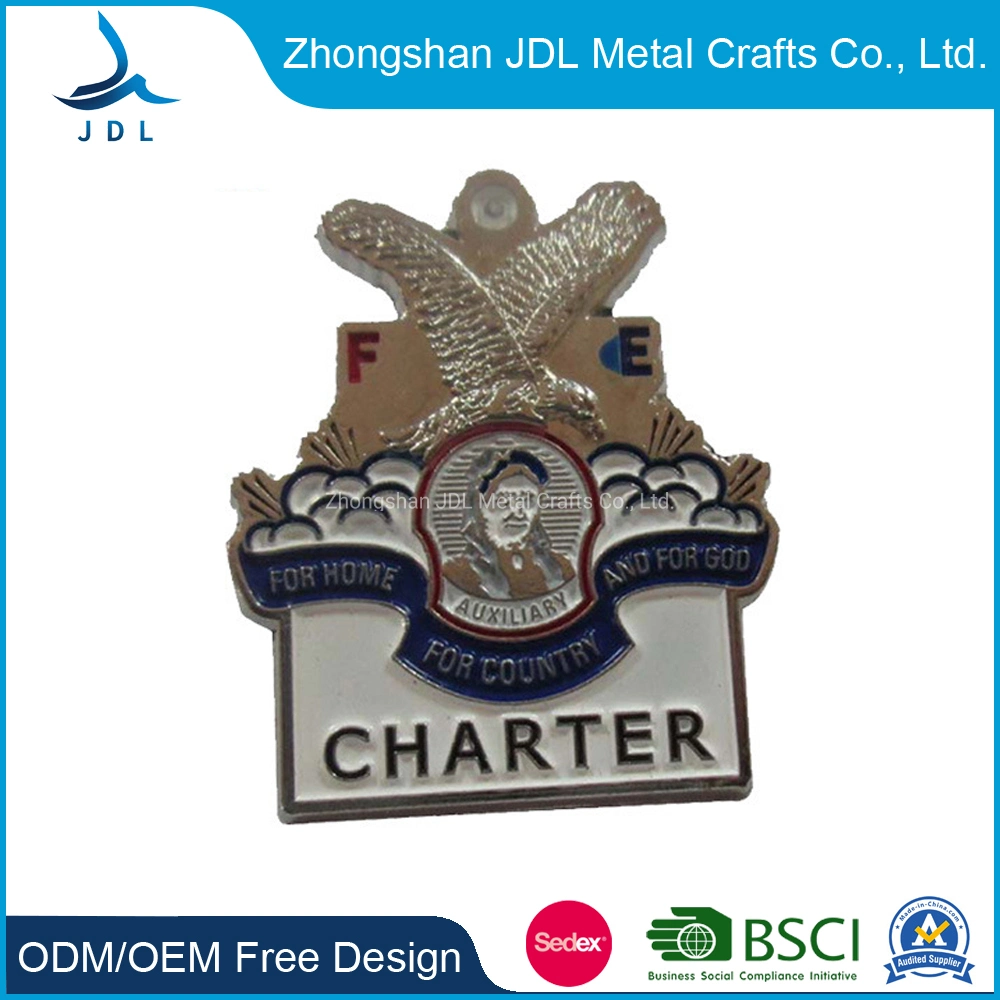 Wholesale Packaging Mirror Mylar Factory Price Customized Lapel Pin/Badge for Leadership (387)