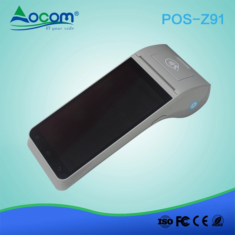 Z91 5.5" Touch Bluetooth WiFi Portable Mobile POS Machine Terminal NFC Android Handheld POS Terminal