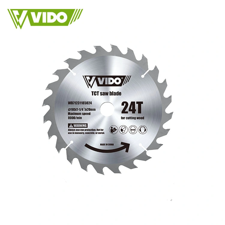 Vido Band 7in 185mm 24t Electric Power Wood Saw Cutting Machine Blade